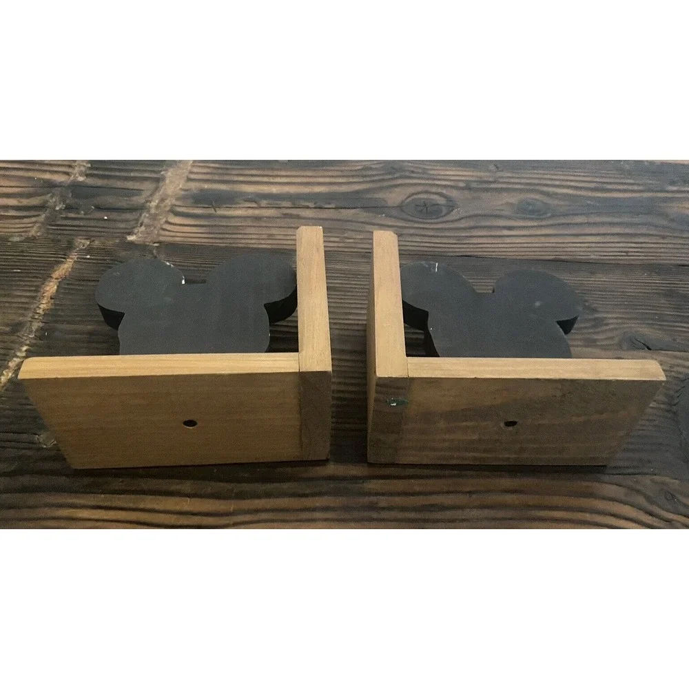Disney‎ Mickey and Minnie Mouse Wooden Bookends